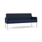 Lesro Mystic Lounge Reception Sofa, Silver, RF Blueberry Back, MD Ink Seat, RF Blueberry Arm Panels ML1601 - alternate 1